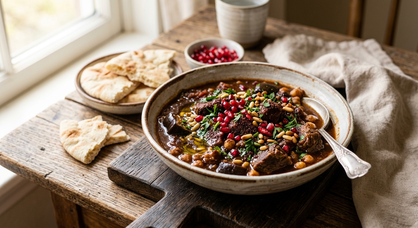 Rummaniyya (Pomegranate Meat Stew)