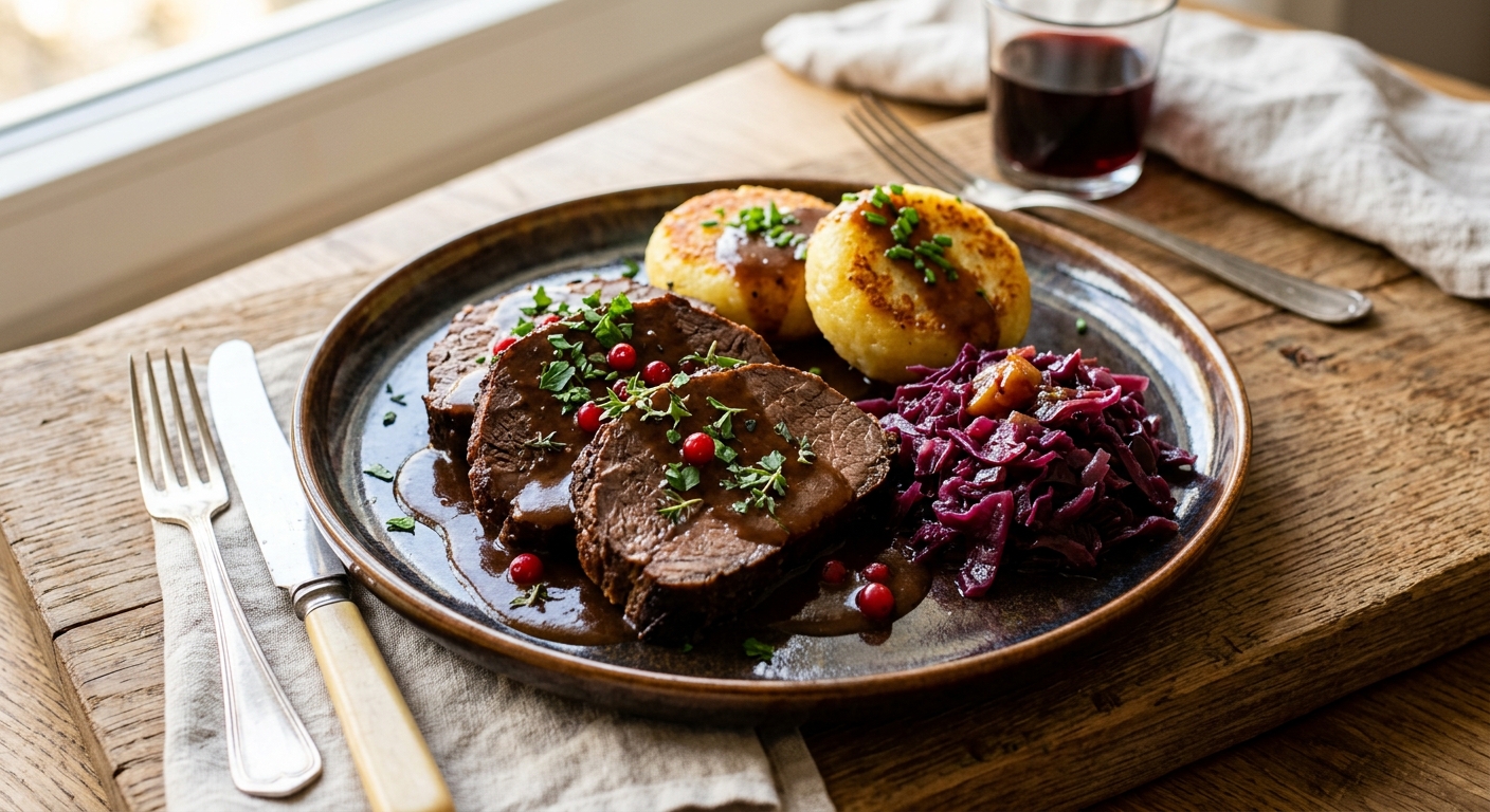 Sauerbraten (Marinated Pot-Roast Beef)