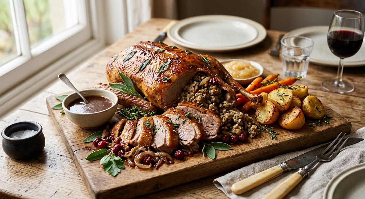 Beeton's Roast Goose with Sage & Onion