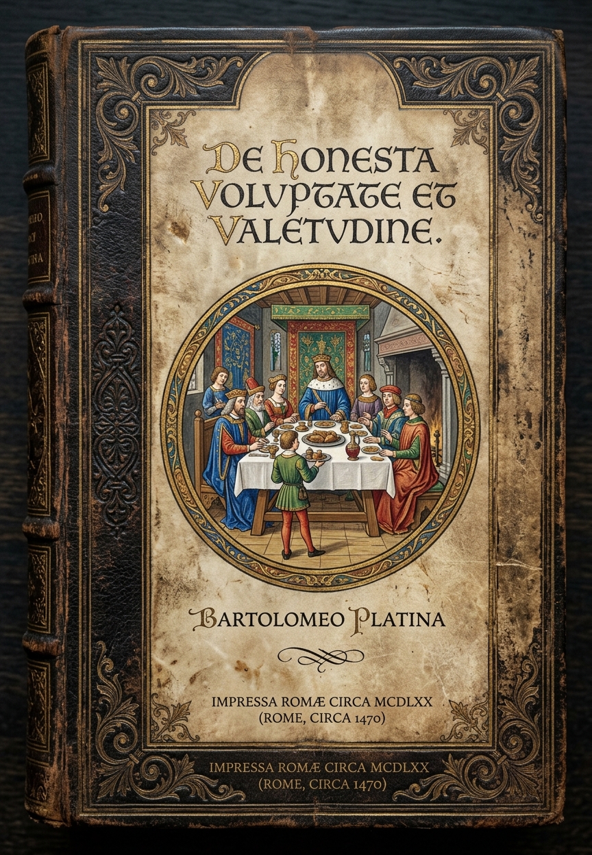 De Honesta Voluptate et Valetudine — cover scan from archive.org