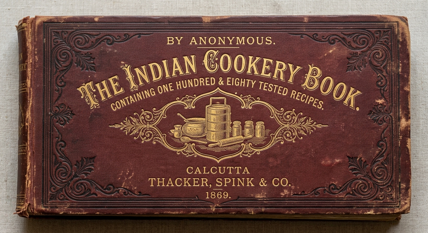 The Indian Cookery Book — cover scan from archive.org