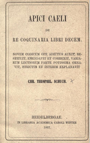 De Re Coquinaria — cover scan from archive.org