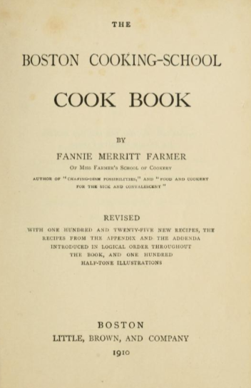Boston Cooking-School Cook Book — cover scan from archive.org