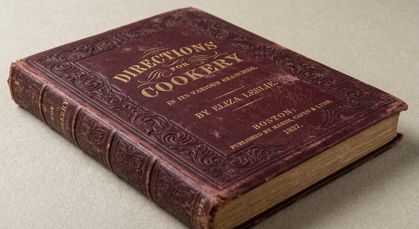 Directions for Cookery — cover scan from archive.org