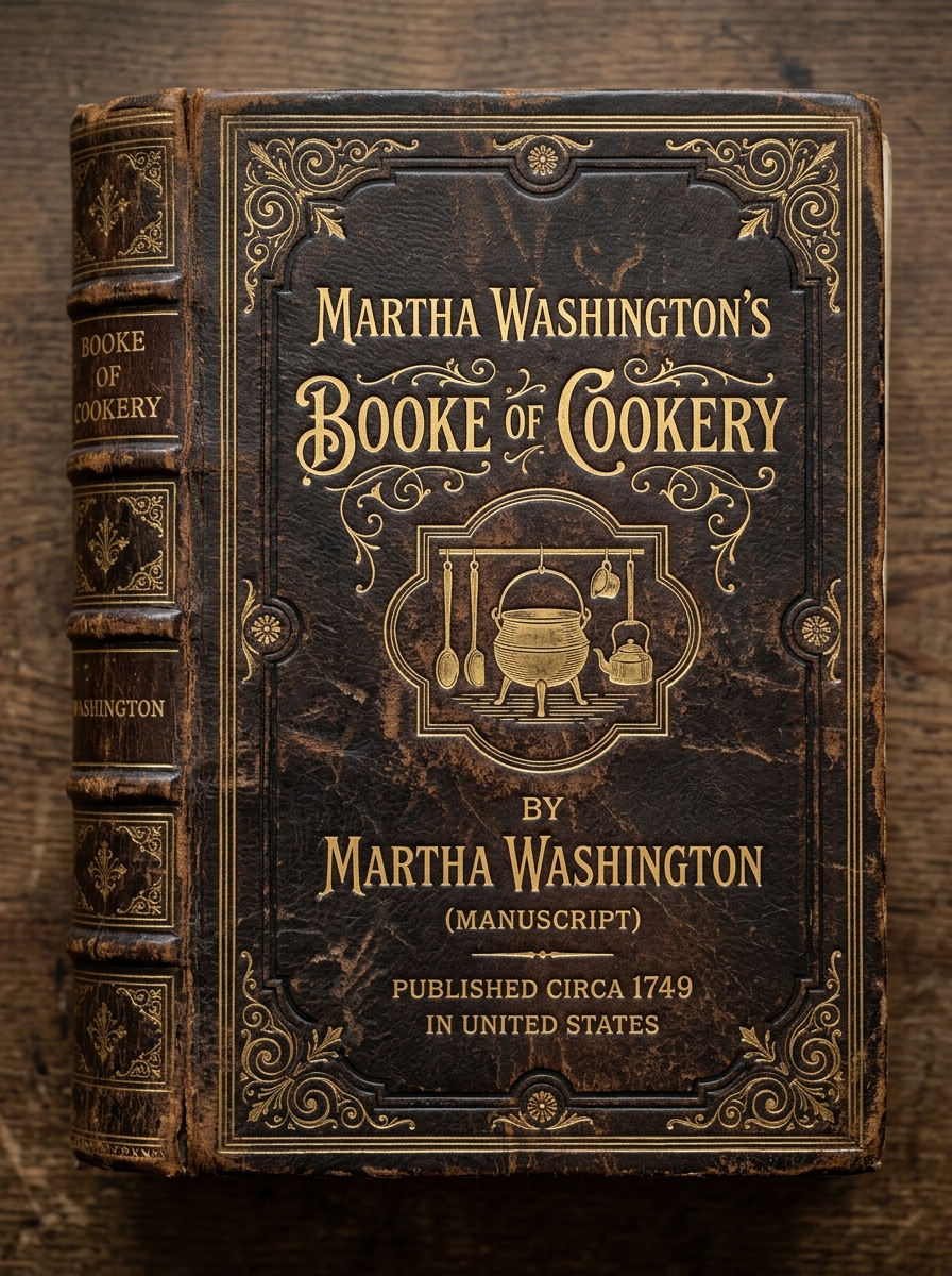 Martha Washington's Booke of Cookery — cover scan from archive.org