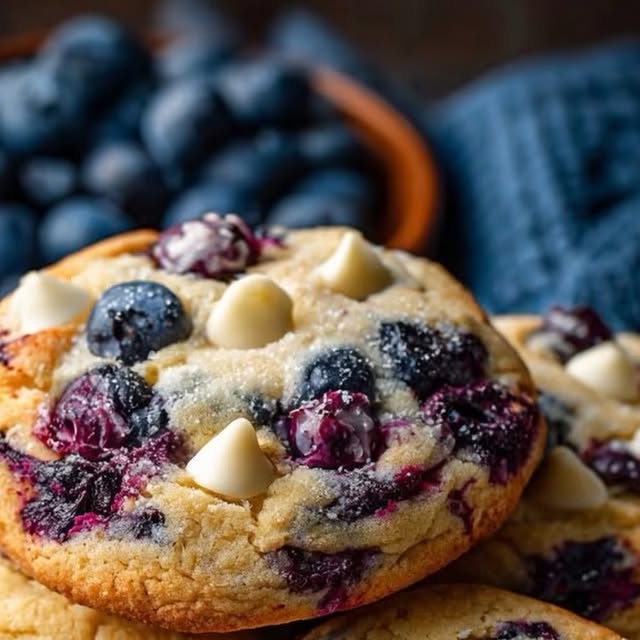 Soft-Baked Blueberry Cheesecake Cookies — recipe by Instagram