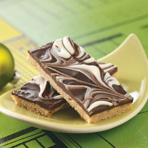 Chocolate Swirled Bars Recipe | Taste of Home — recipe by a Recipe Filer cook