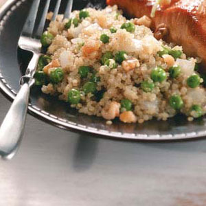 Quinoa with Peas and Onion Recipe | Taste of Home — recipe by a Recipe Filer cook