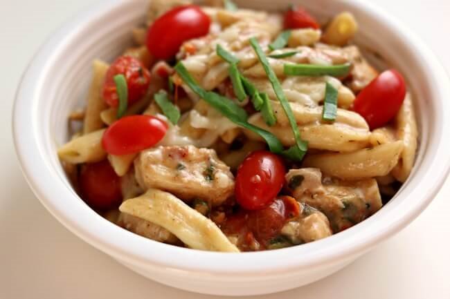 Instant Pot Chicken Margherita Pasta - 365 Days of Slow Cooking and Pressure Cooking