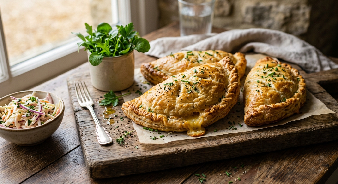 Cheese and Onion Pasties — AI-generated headline for RecipeFiler