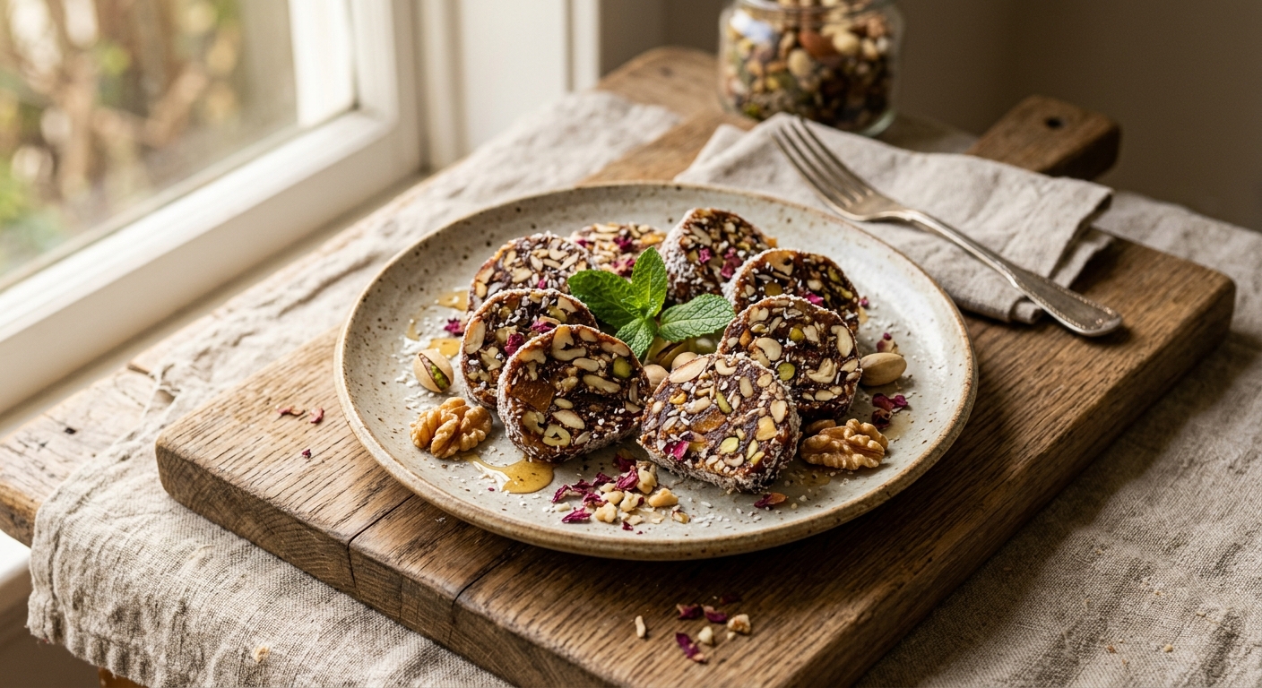 Healthy Nut and Dates Energy Roll — AI-generated headline for J_C