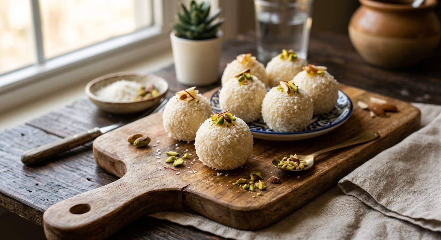 Coconut Laddoos — AI-generated headline for J_C