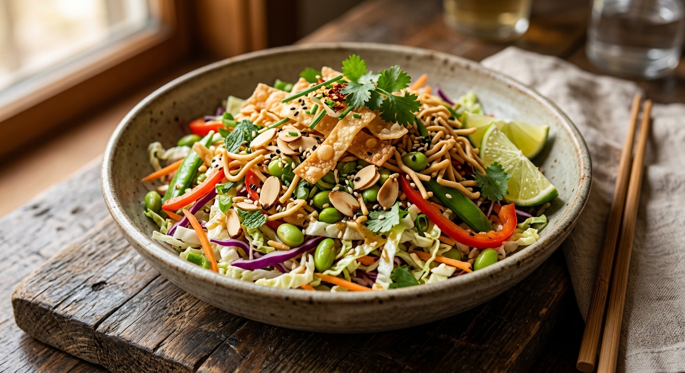 Ultimate Crunchy Asian Salad — AI-generated headline for Instagram