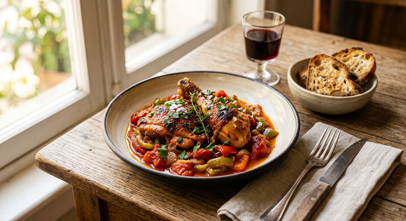 Poulet Basquaise — AI-generated headline for RecipeFiler