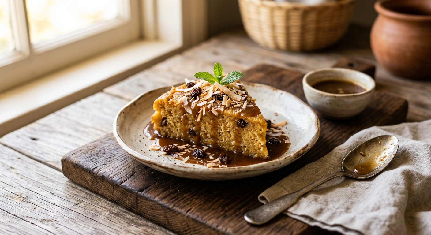Boule — Saint Kitts and Nevis Cornmeal Pudding — AI-generated headline for RecipeFiler