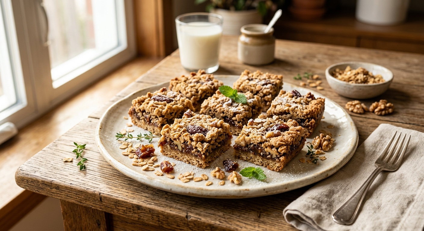 Canadian Oat and Date Snack Squares — recipe by RecipeFiler