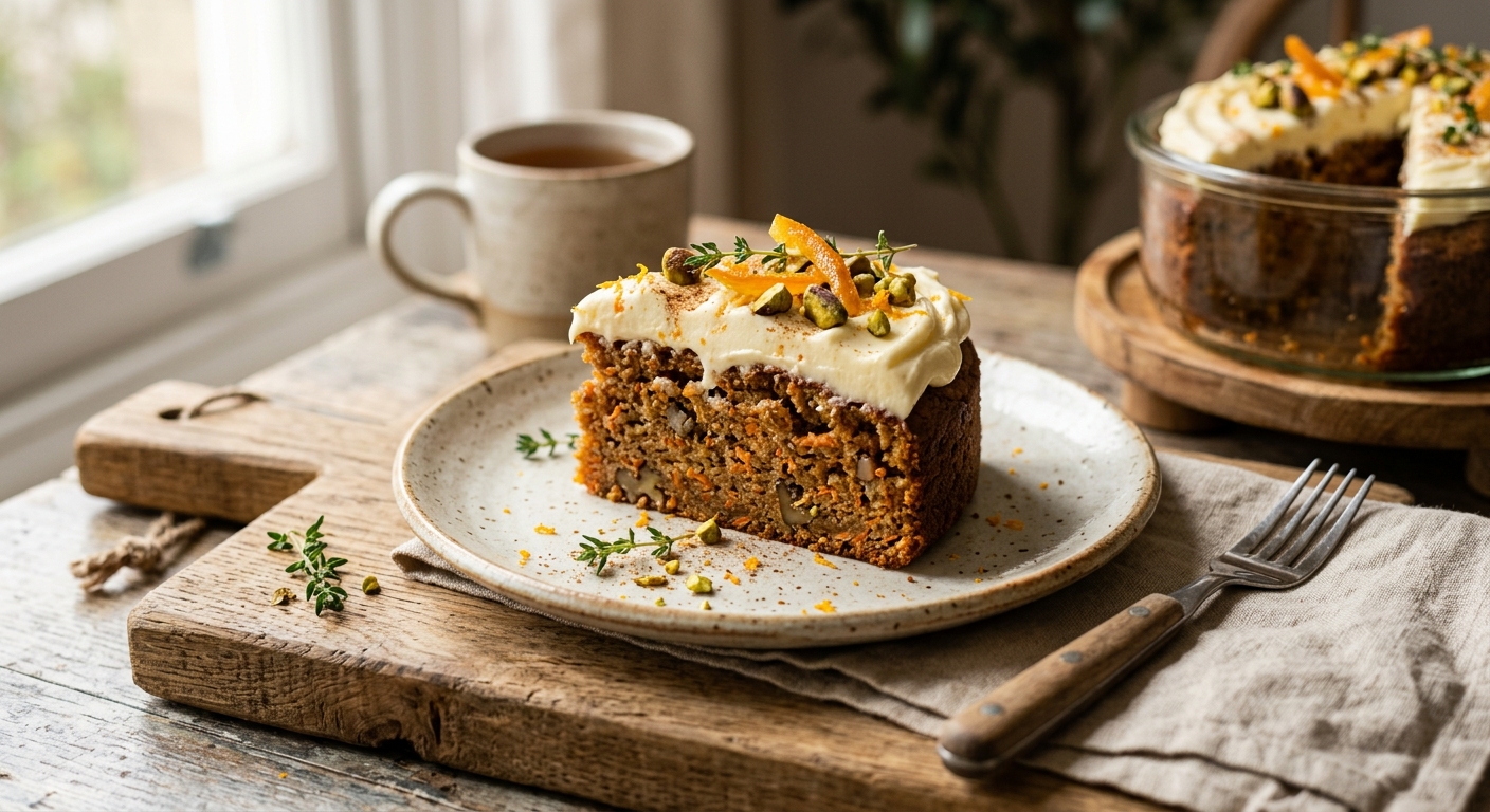 British Spiced Carrot and Orange Cake — AI-generated headline for RecipeFiler