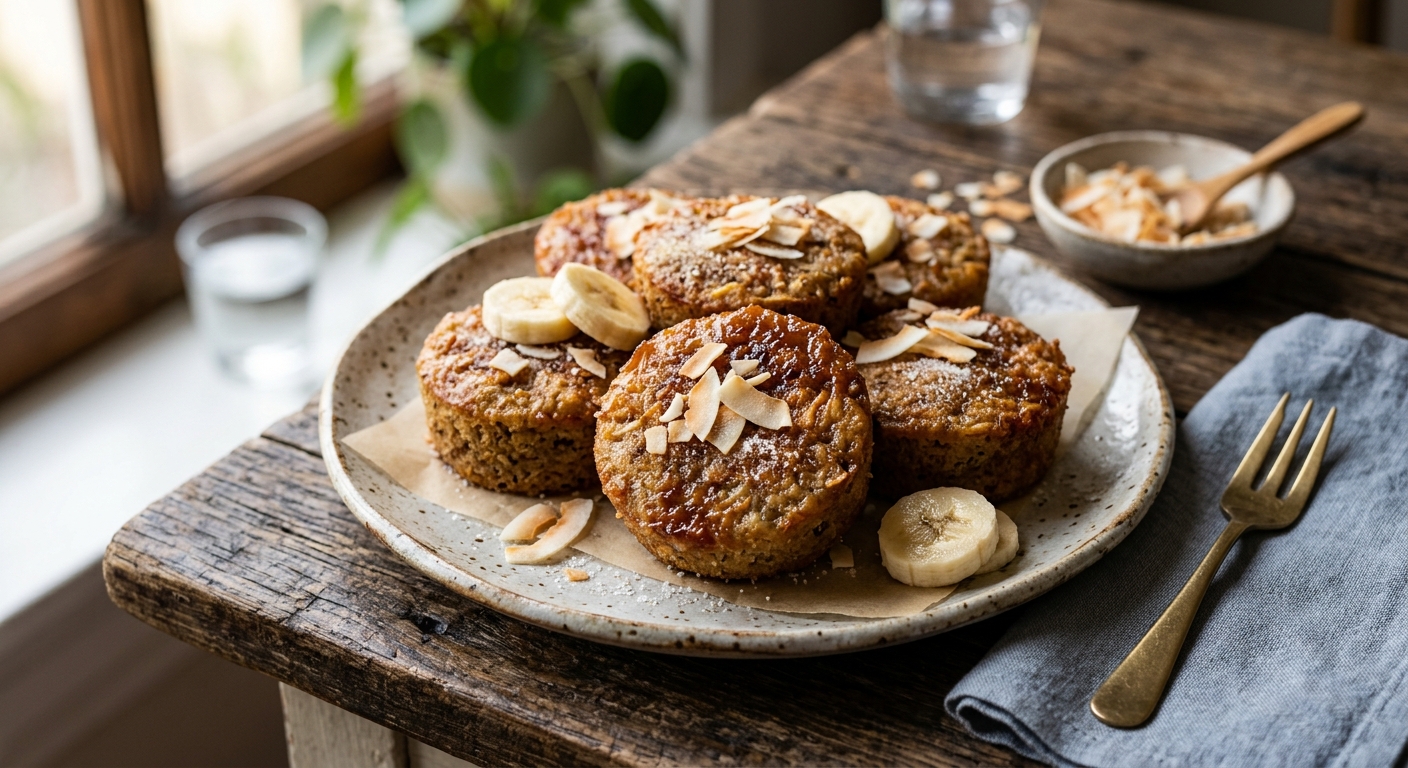 Boko Doko — Sweet Coconut Banana Cakes — AI-generated headline for RecipeFiler