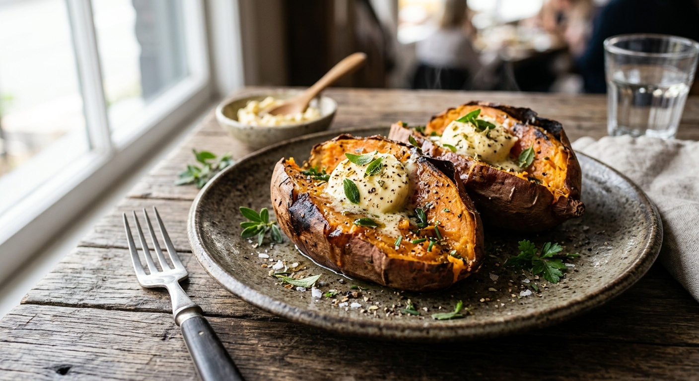Baked Kūmara with Horopito Butter — AI-generated headline for RecipeFiler