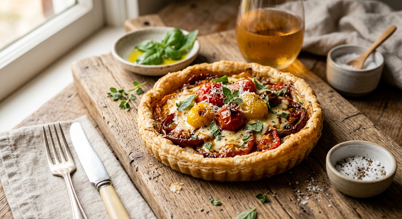 Cheese and Tomato Tart — recipe by RecipeFiler