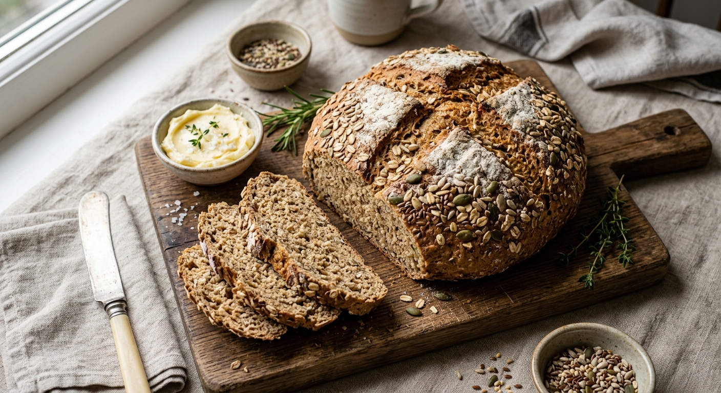Irish Wholemeal Soda Bread with Oats and Seeds — recipe by RecipeFiler