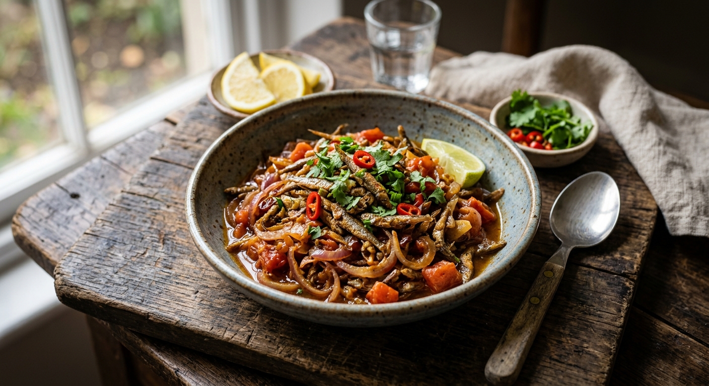 Kapenta with Tomato and Onion — AI-generated headline for RecipeFiler
