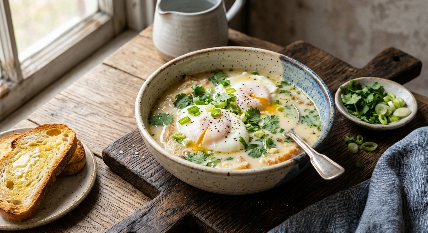 Changua (Milk and Egg Soup) — AI-generated headline for RecipeFiler