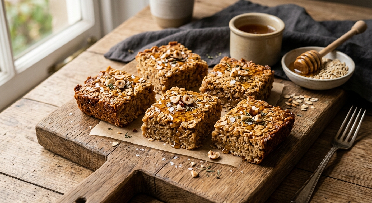 Irish Honey and Oat Flapjack Squares — recipe by RecipeFiler