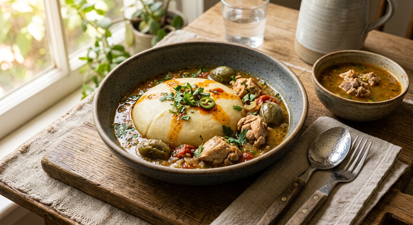 Fufu with Light Soup — recipe by RecipeFiler