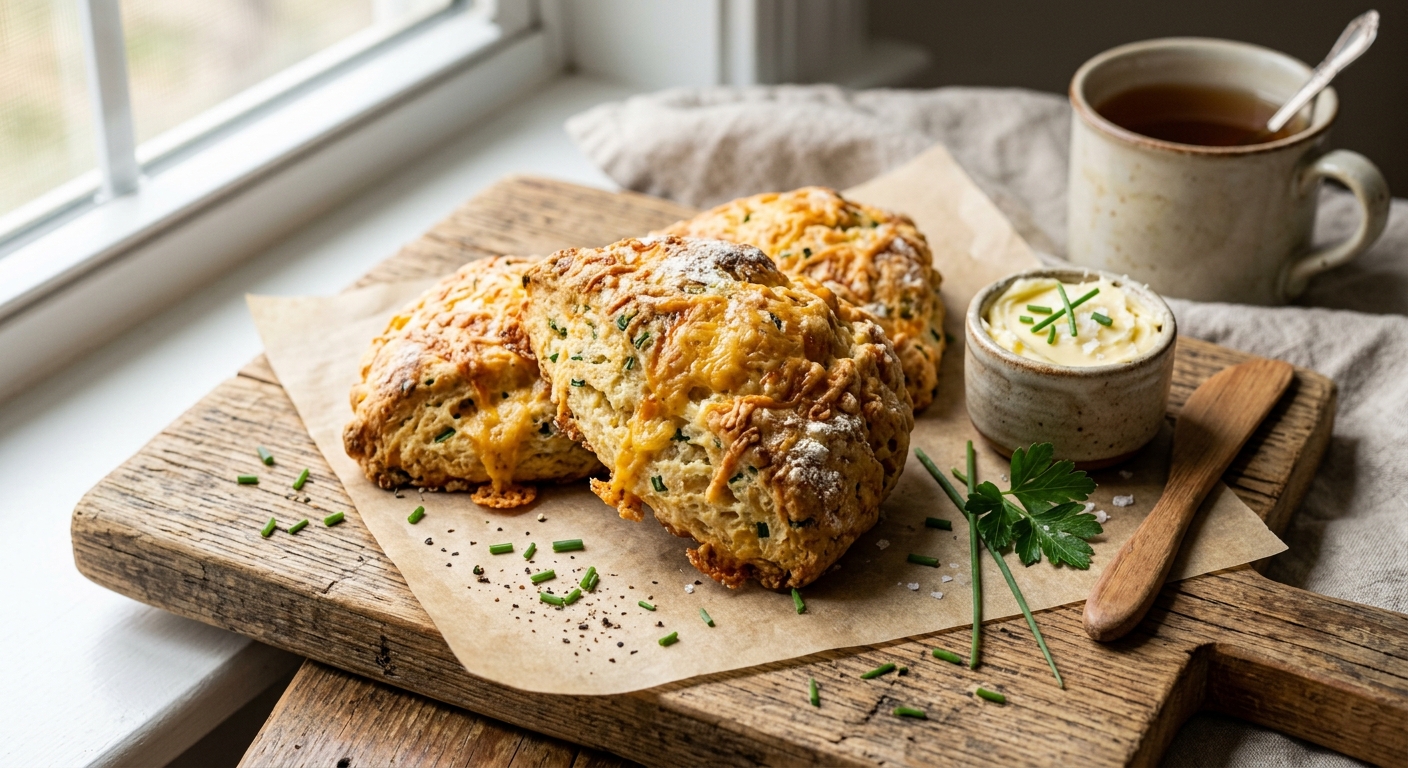 Cheddar and Chive Scones — AI-generated headline for RecipeFiler