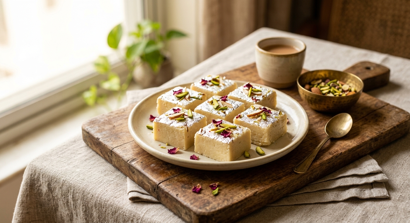 North Indian Milk Barfi — AI-generated headline for J_C