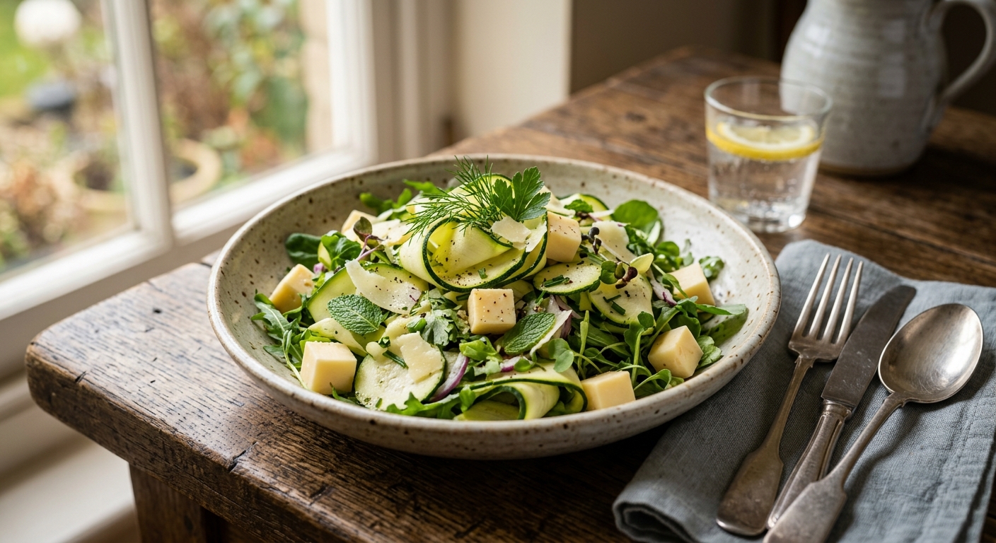 Irish Courgette, Cheddar & Herb Salad — AI-generated headline for RecipeFiler