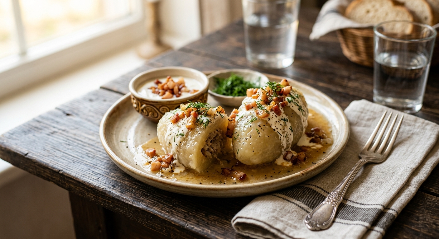Cepelinai — Lithuanian Zeppelin Dumplings — recipe by RecipeFiler