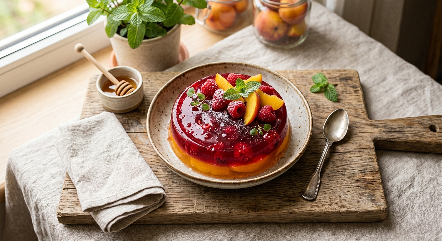 Peach and Raspberry Jelly — AI-generated headline for RecipeFiler