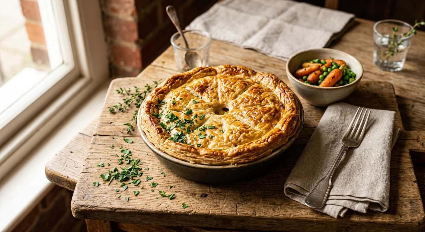 Creamy Chicken and Leek Pie with Puff Pastry — recipe by RecipeFiler