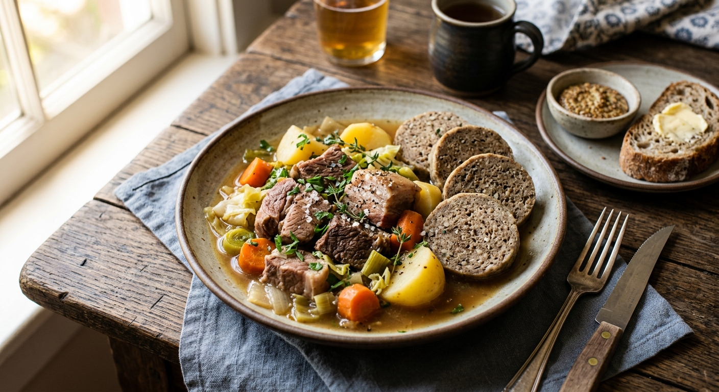 Kig Ha Farz — Breton Meat and Buckwheat Dumpling Stew — recipe by RecipeFiler