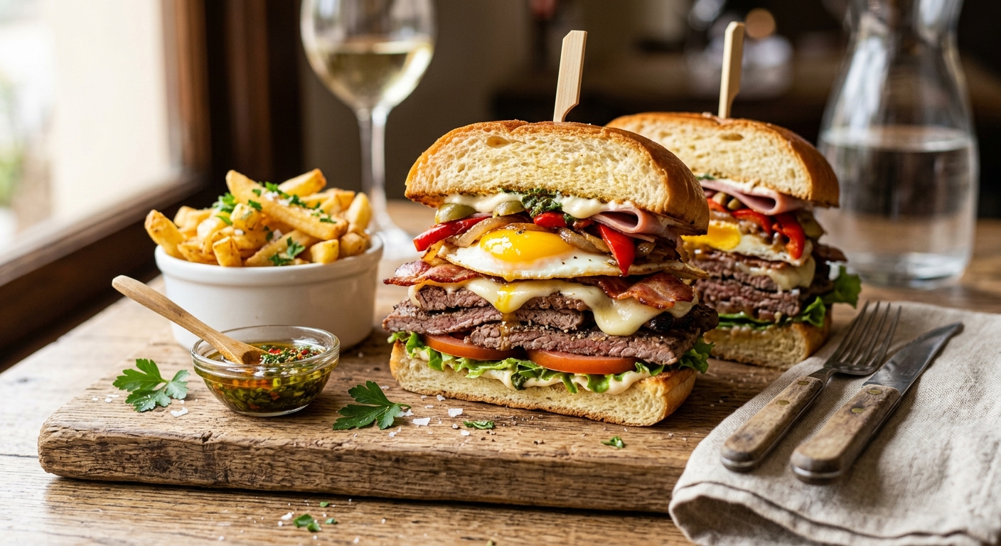 Chivito — Uruguayan Steak Sandwich — AI-generated headline for RecipeFiler