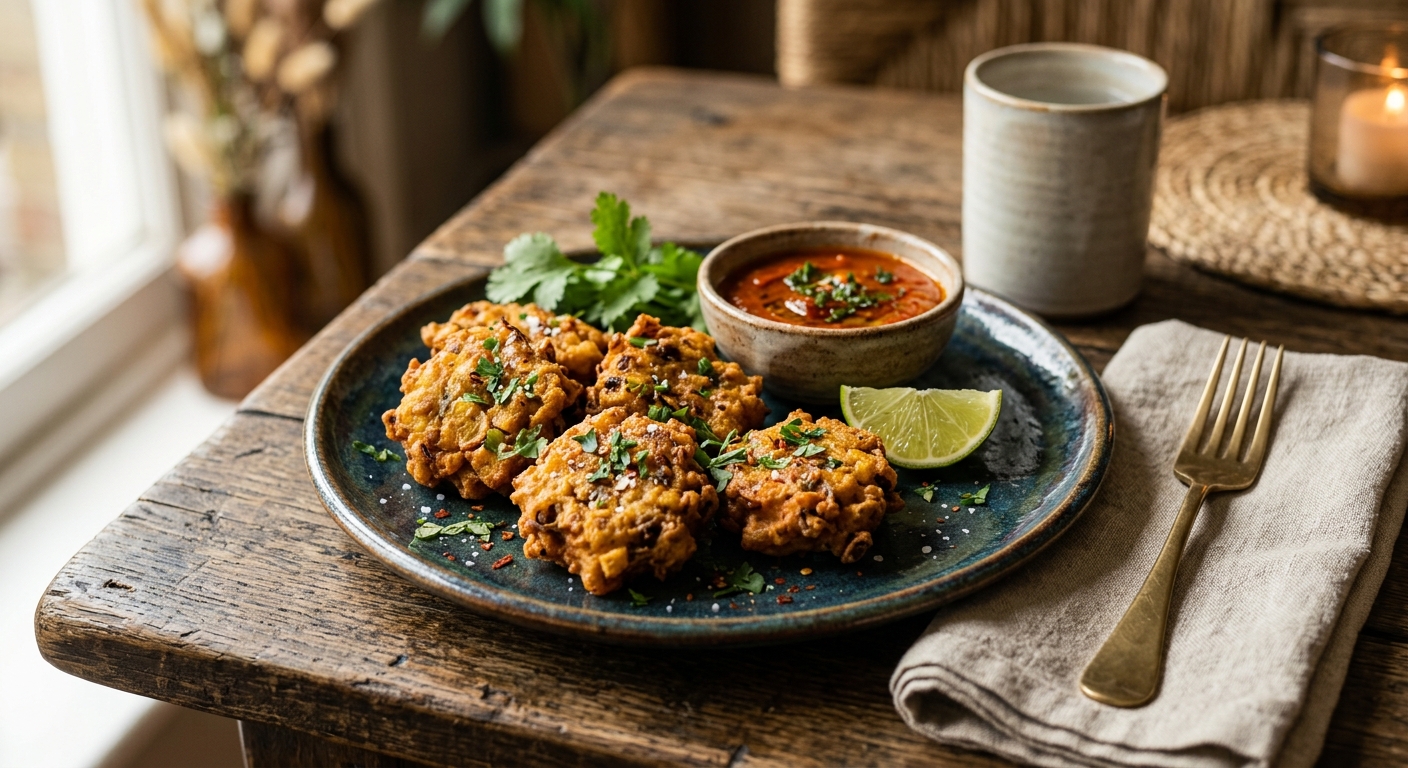 Mututu — Deep-Fried Plantain and Bean Fritters — AI-generated headline for RecipeFiler