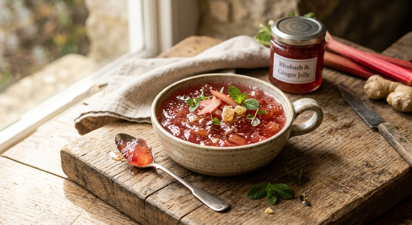 British Rhubarb and Ginger Jelly — recipe by RecipeFiler