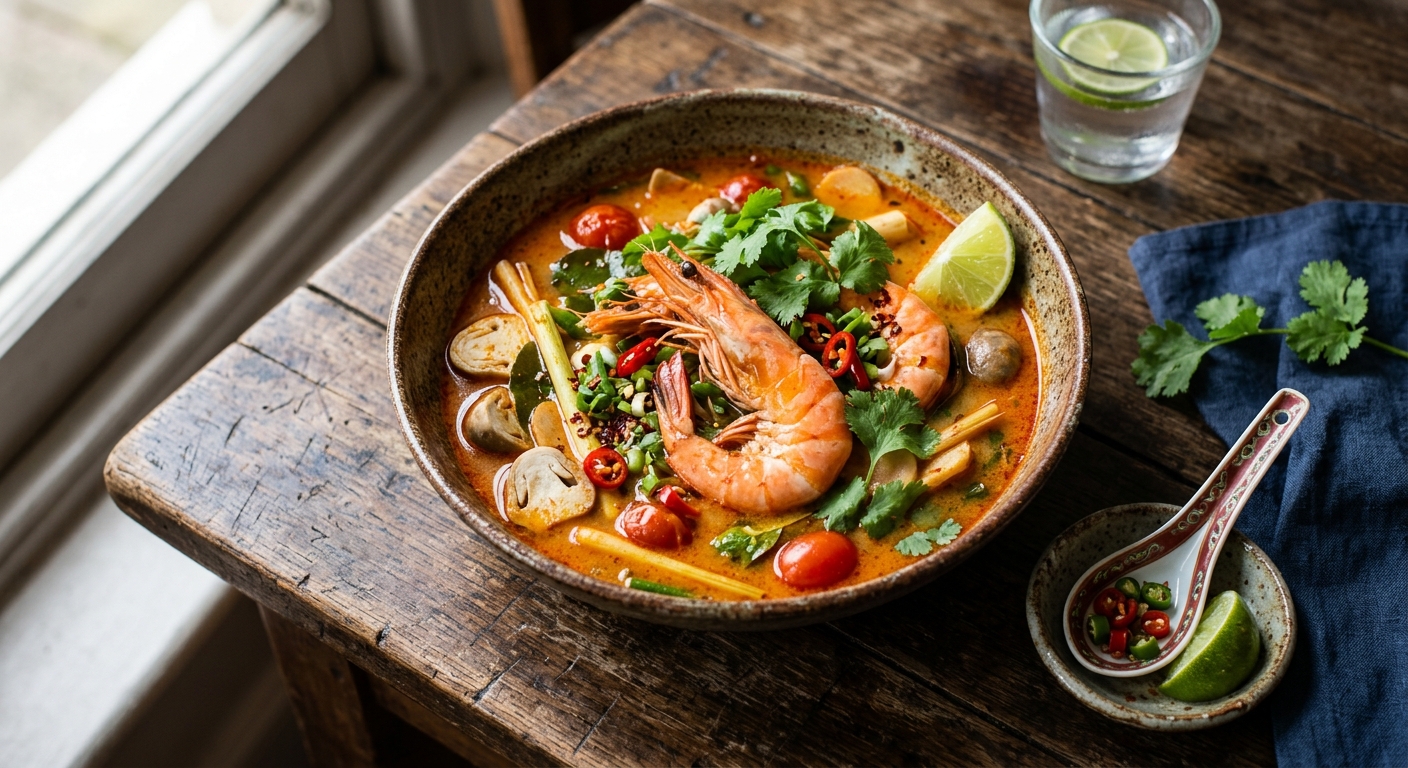Tom Yum Goong — Thai Hot and Sour Prawn Soup — recipe by RecipeFiler