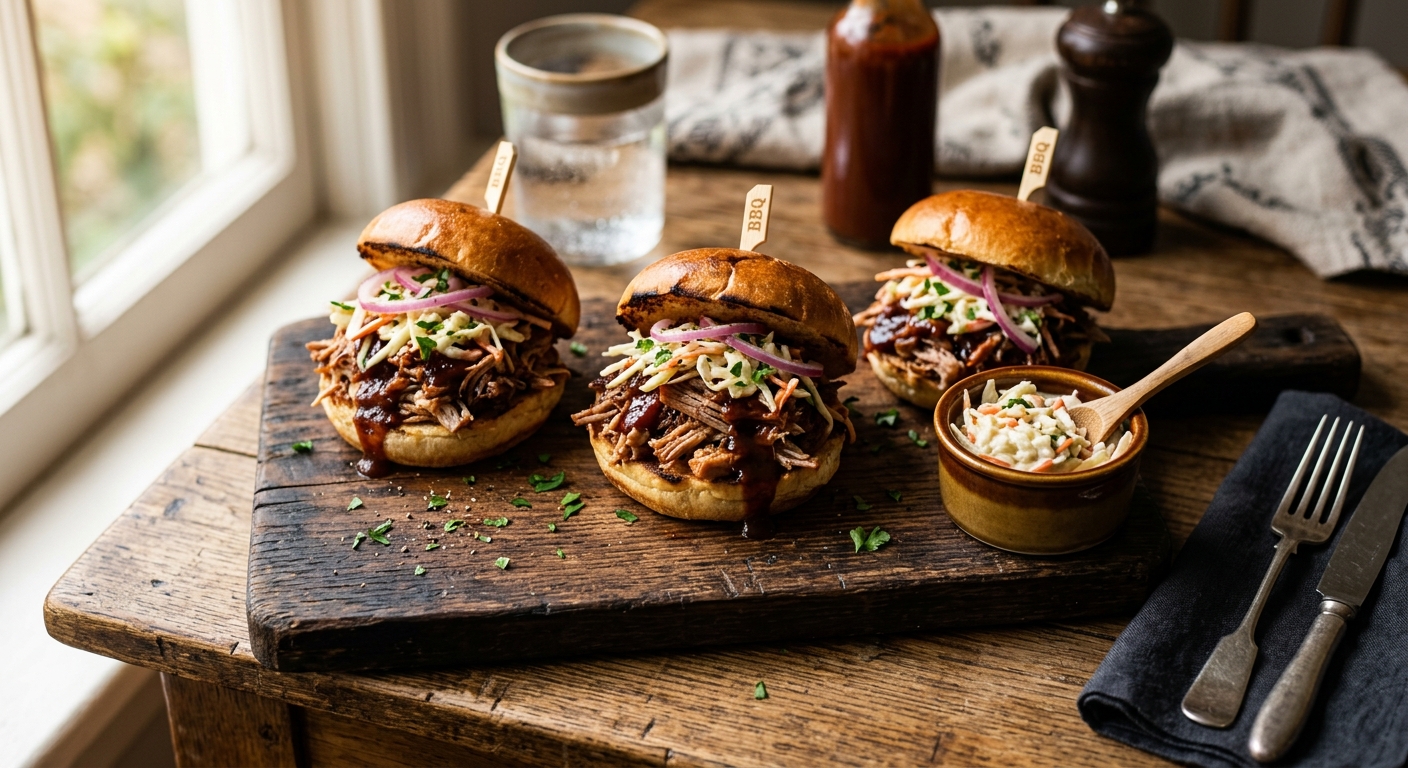 Barbecue Pulled Pork Sliders — AI-generated headline for RecipeFiler