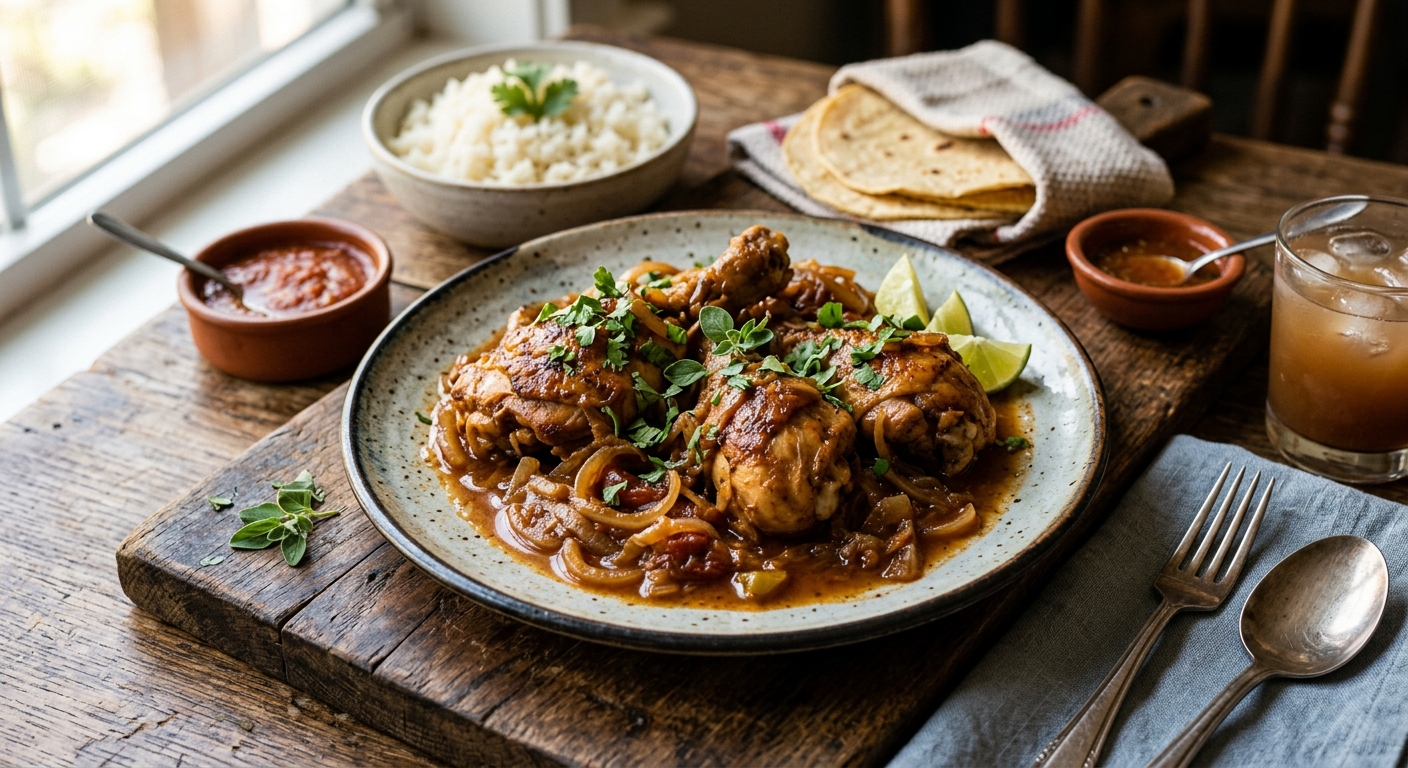 Pollo Encebollado — Guatemalan Chicken Smothered in Onions — recipe by RecipeFiler