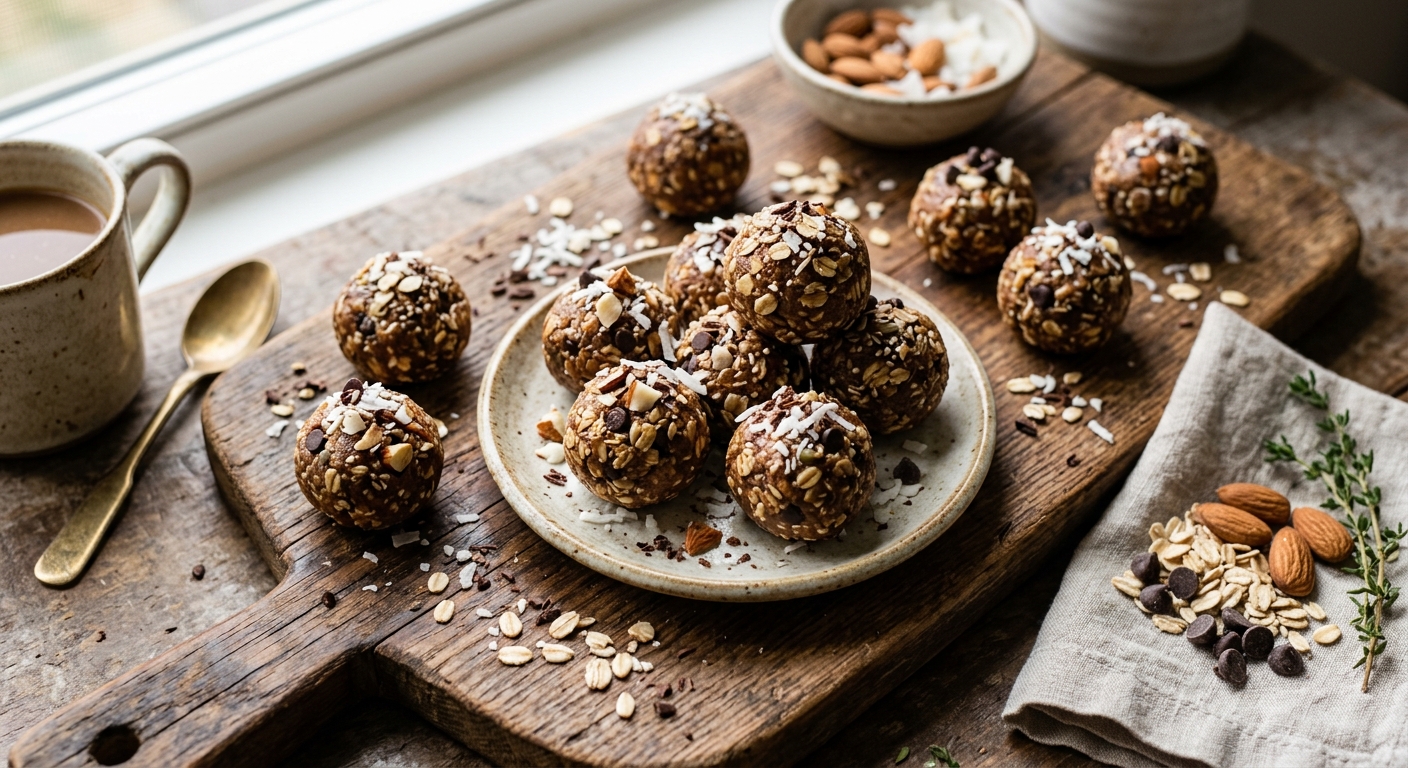 American Almond and Oat Energy Bites — recipe by RecipeFiler
