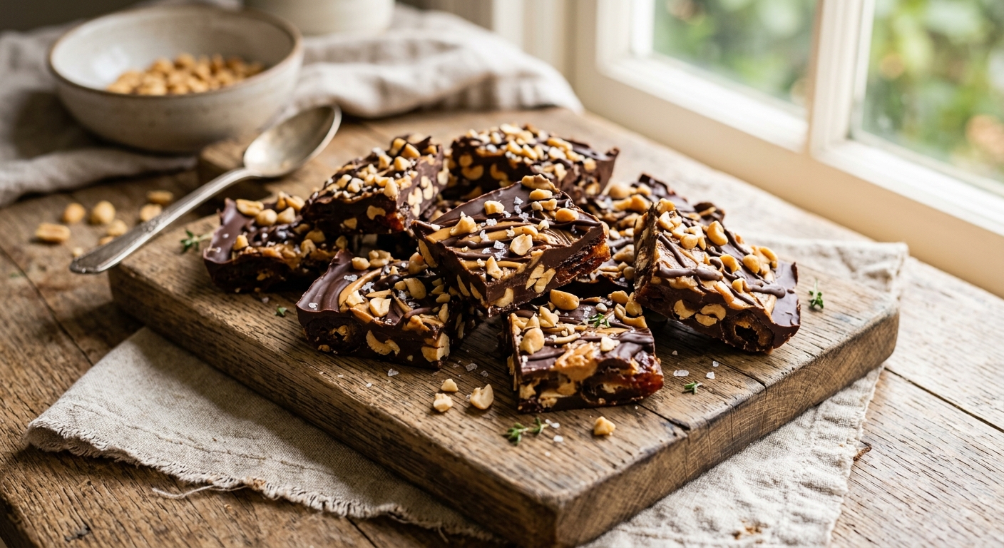 Chocolate Date Nut Bark Brittle — AI-generated headline for TikTok