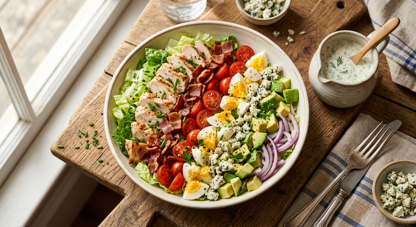 American Cobb Salad with Ranch Dressing — recipe by RecipeFiler