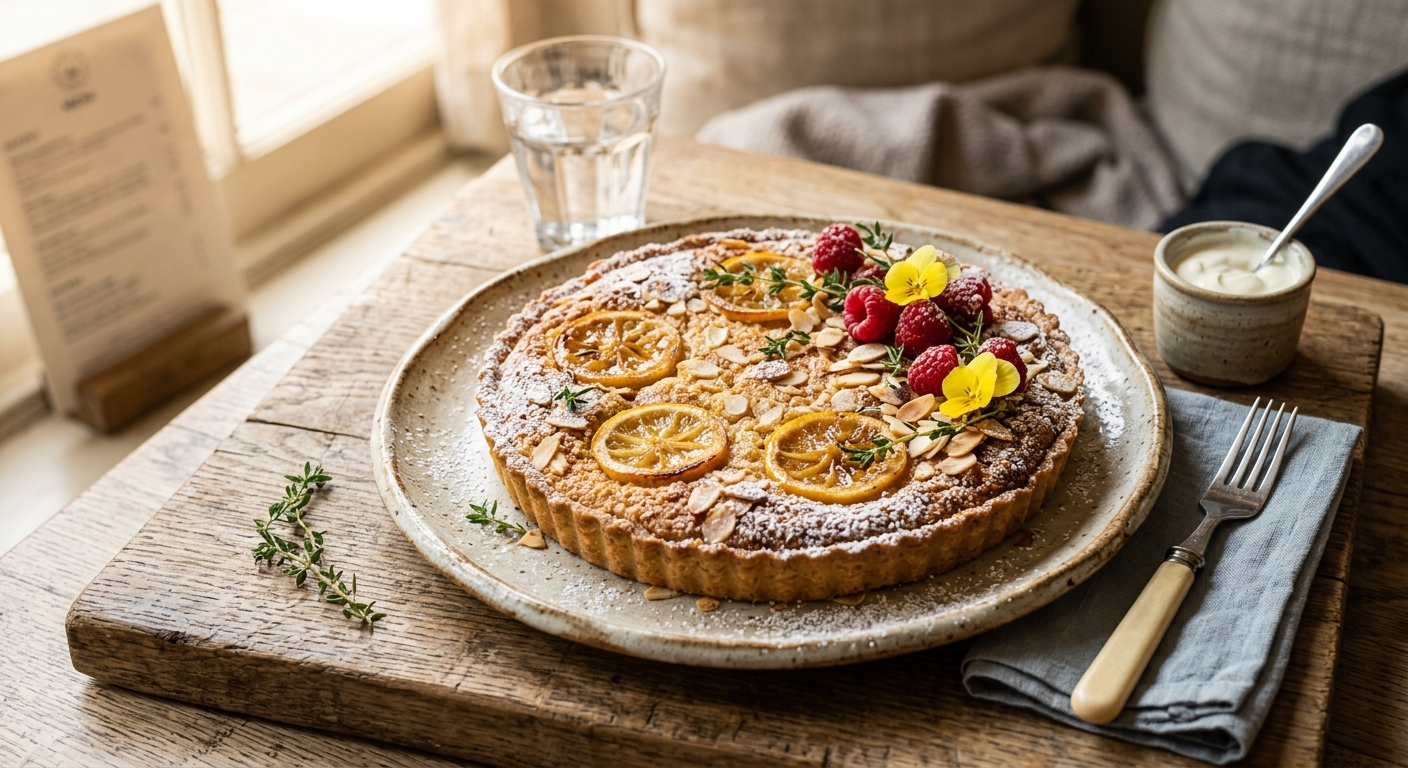 United Kingdom Lemon and Almond Polenta Tart — recipe by RecipeFiler