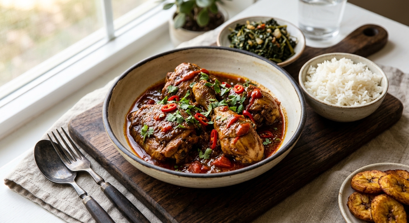 Poulet à la Moambe — AI-generated headline for RecipeFiler