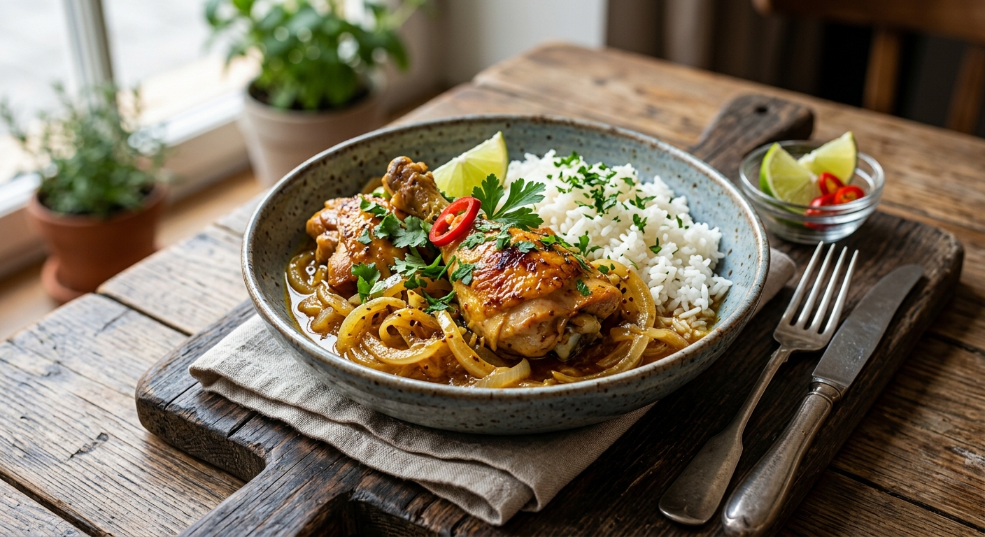 Poulet Yassa — AI-generated headline for RecipeFiler