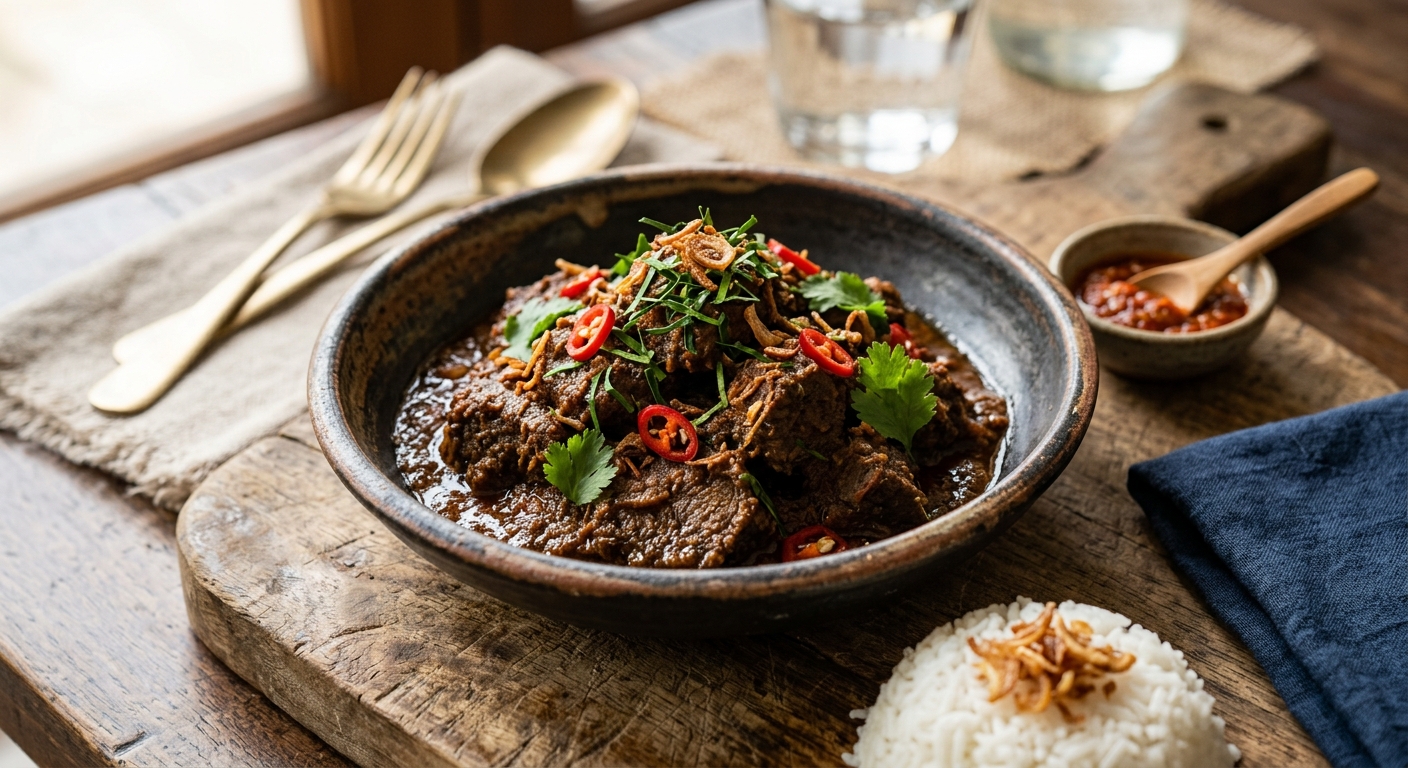 Rendang Daging — AI-generated headline for RecipeFiler