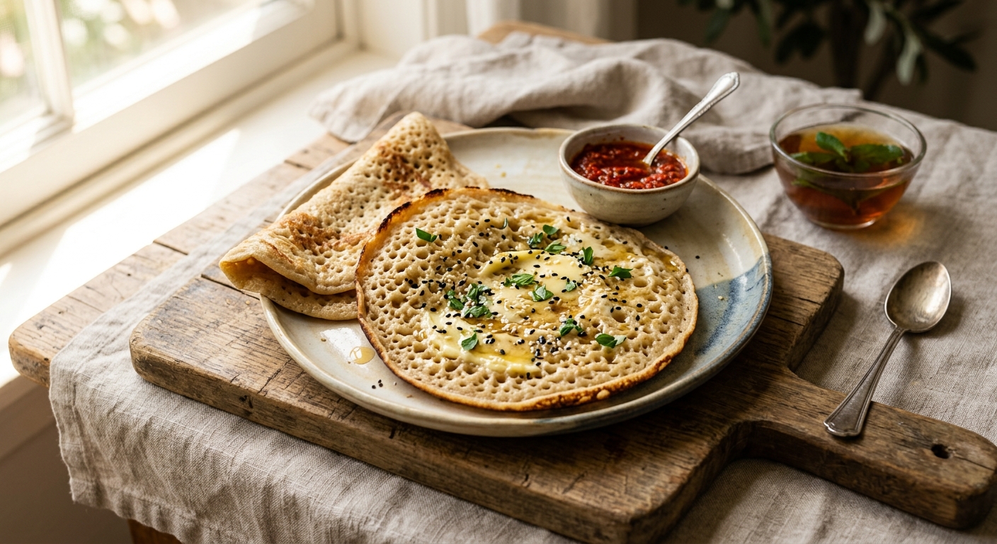 Lahoh — Yemeni Sponge Flatbread — AI-generated headline for RecipeFiler